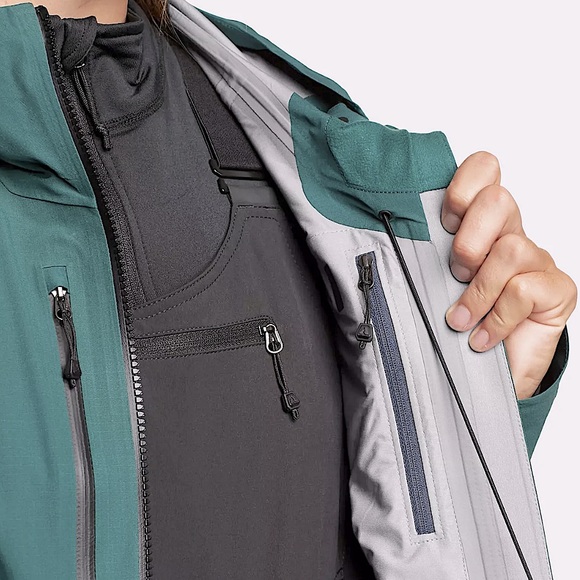 ⛷️ NWT Eddie Bauer BC Fineline Ski Snow Jacket Shell Small - Picture 5 of 11